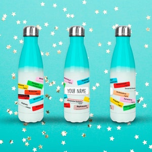 Medical Doctor Sticker Water Bottle - anaesthetic stickers - Personalised