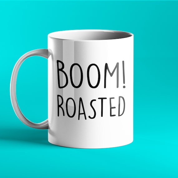 Boom Roasted Mug Inspired by the US Office Personalised - Etsy