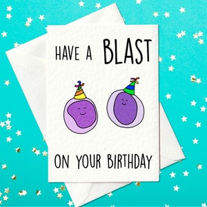 Carte d'anniversaire hématologie - amusez-vous le jour de votre anniversaire - carte pour hématologue/carte d'hématologie (A6)