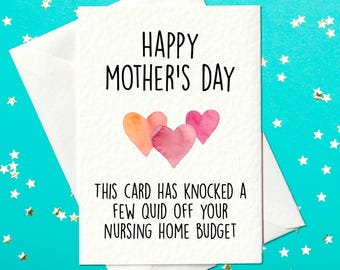 Rude Mother's Day Card – Funny & Slightly Savage Mum Banter
