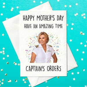 Fijne Moederdag - Veel plezier - Captain's Orders - Benedendekskaart - Captain Sandy (A6)