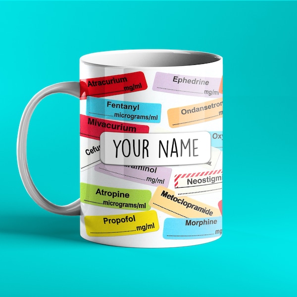 Funny Anaesthetic Medical Mug - gift mug for anaesthetists - birthday