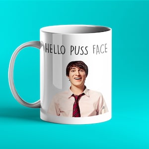 Hello Puss Face - Personalised Mug - Puss Face - Friday Night Dinner Gift Mug
