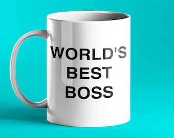 FUNNY PERSONALISED MUG - World's Best Boss - The Office - Michael Scott