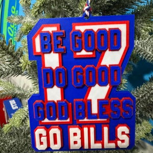 Josh Allen MVP Go Bills Ornament