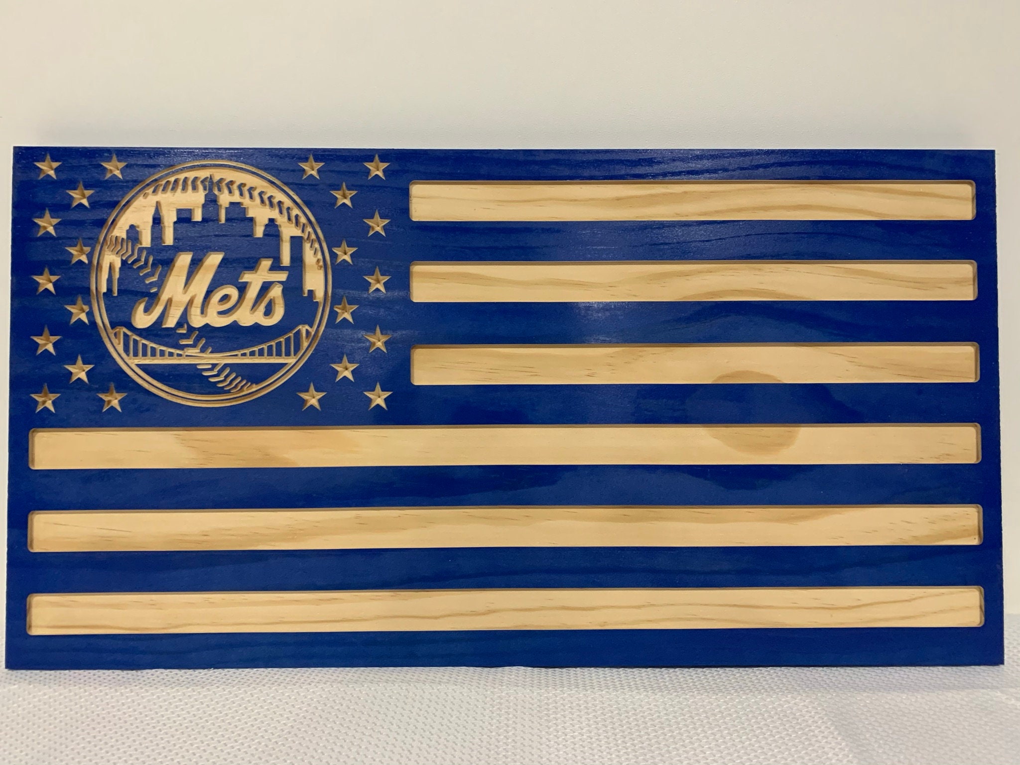 New York Mets Colors Wooden Lighthouse main image 0