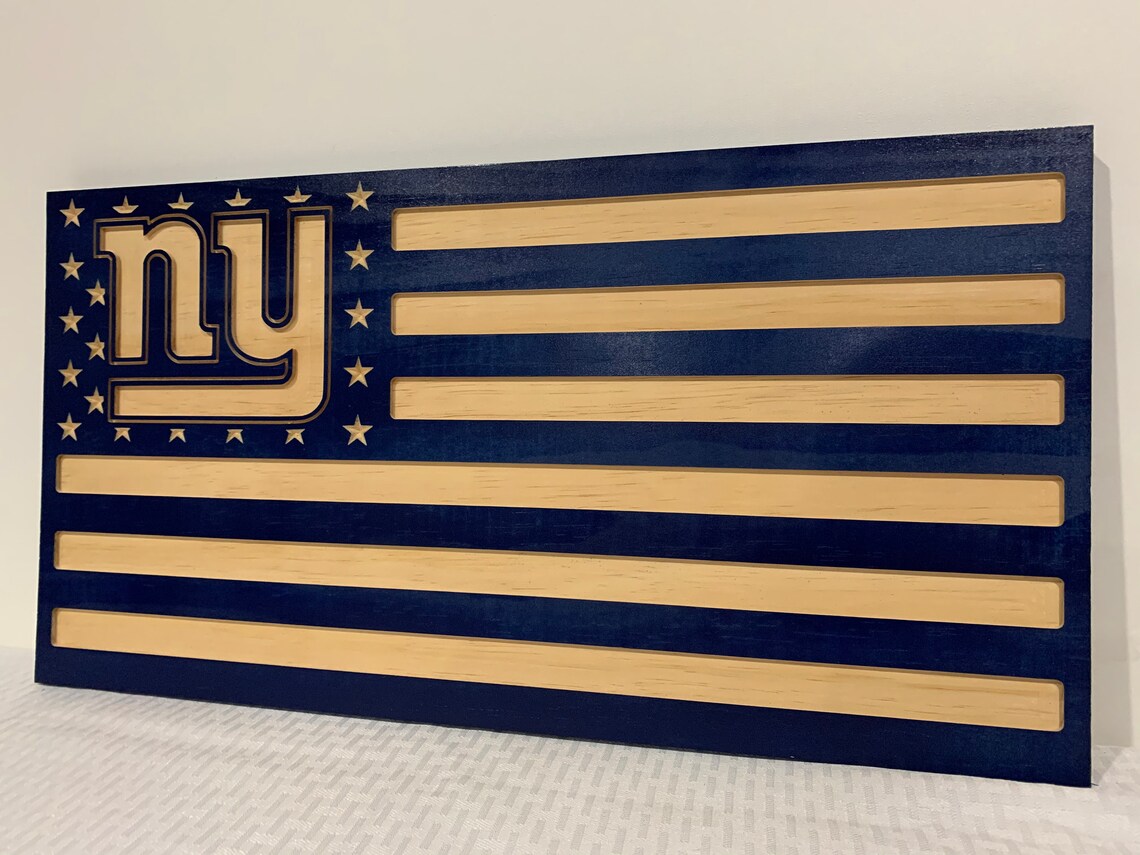 New York Giants Wood Sign Fans Welcome 12x6 | Sports Fan Merch