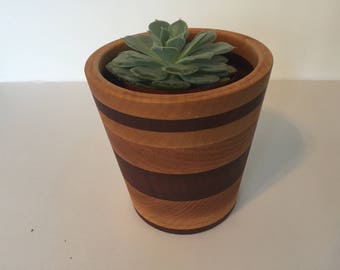 multi wood cup/vase