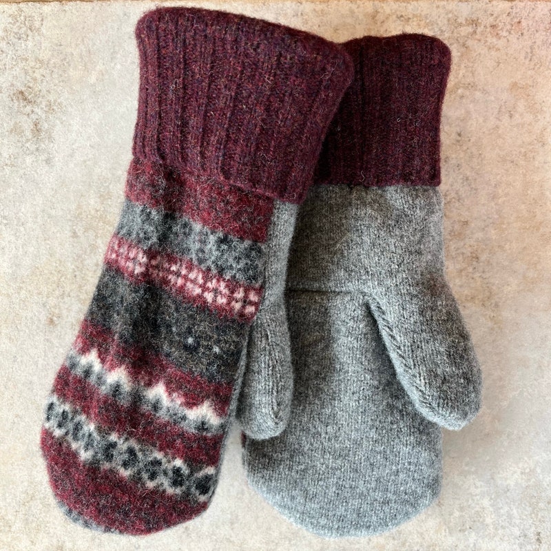 Red Mittens - Etsy