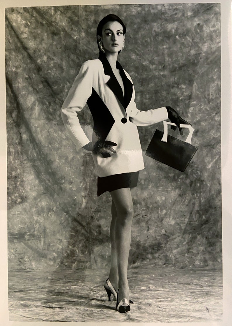 Hanae Mori vintage press print 1992
