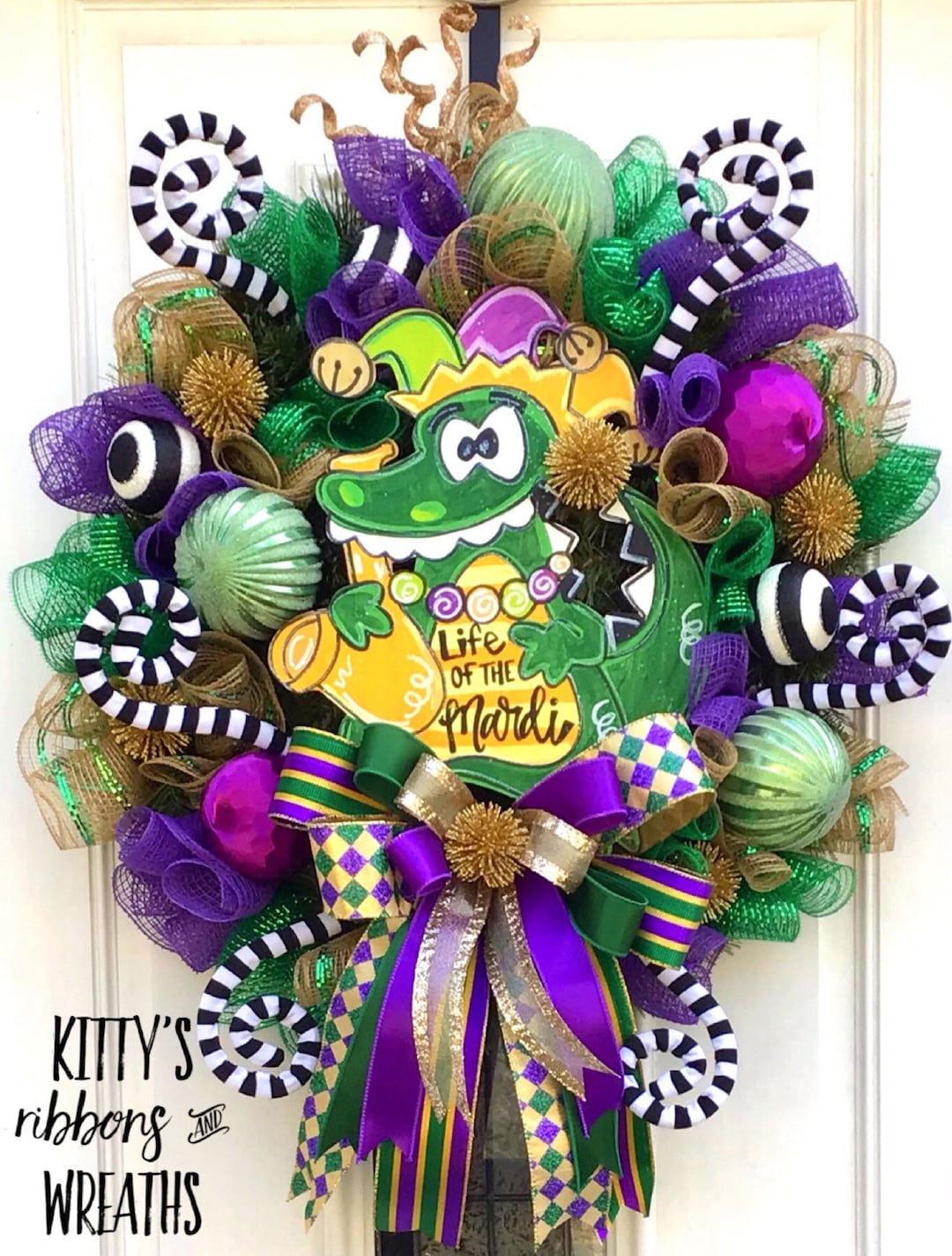 mardi gras wreaths for front door