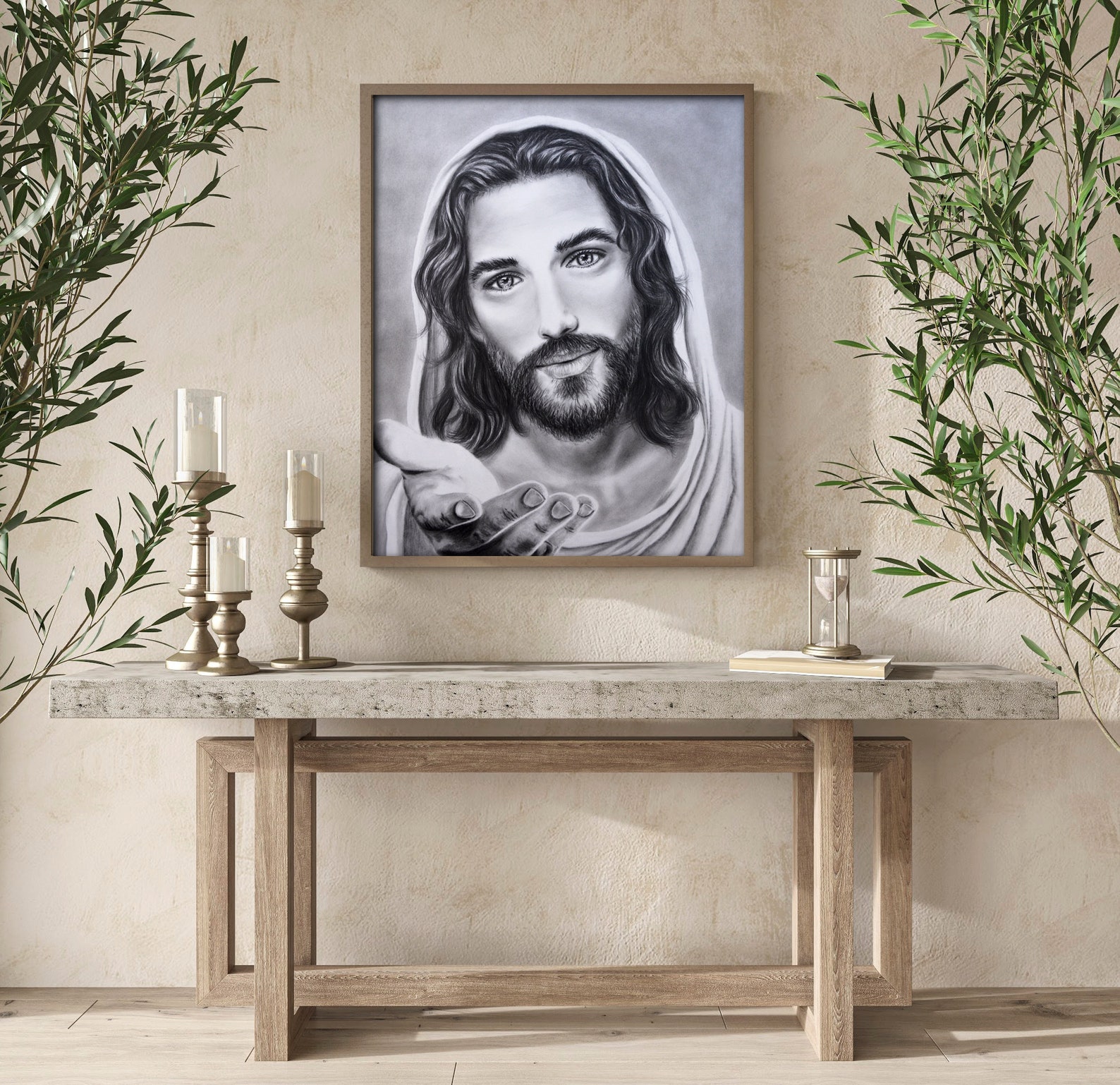 Jesus Christ Painting Wall Art, Jesus Wall Art, Christ Wall Decor