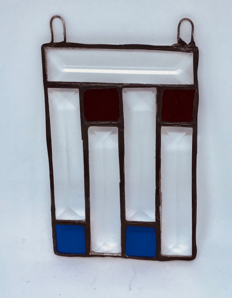 A five beveled sun catcher