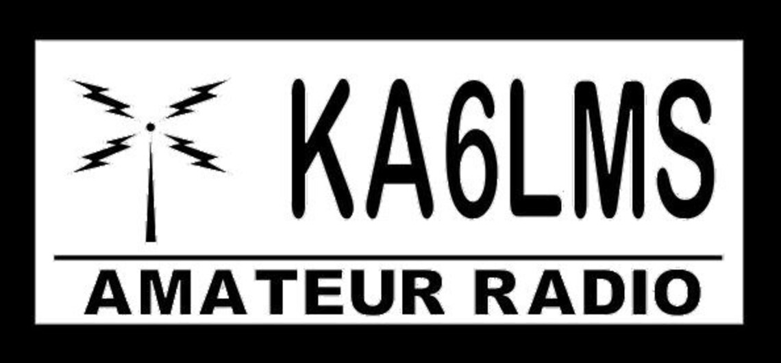 Callsign Decal Ham radio decal Call sign decal Ham Call | Etsy