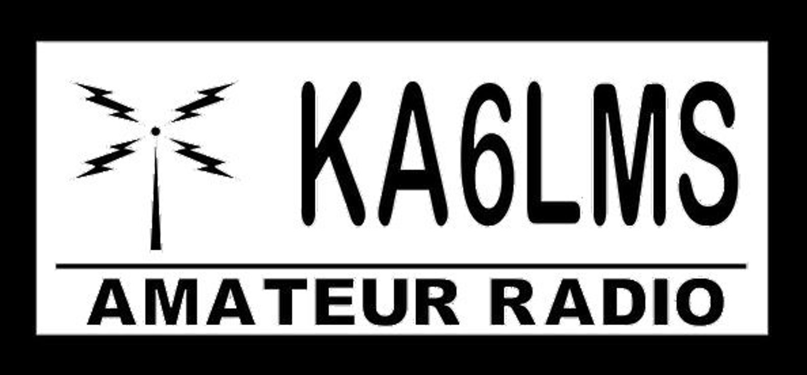 Callsign Decal Ham radio decal Call sign decal Ham Call Etsy