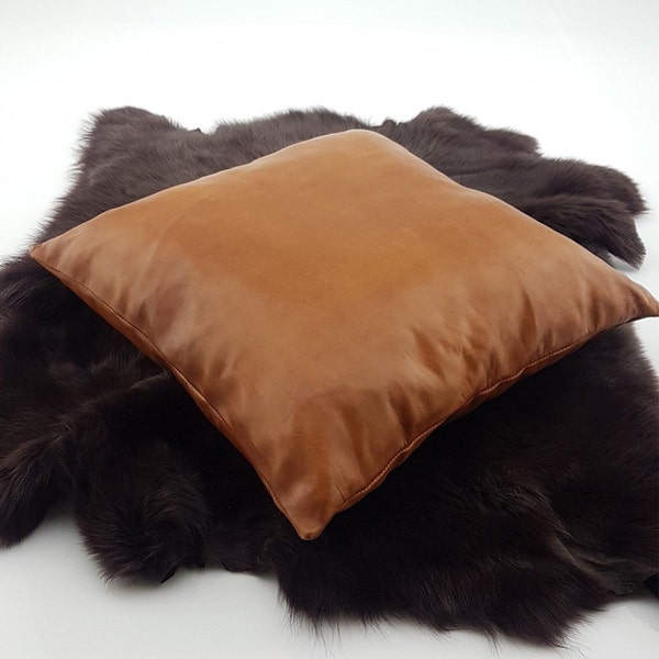 Leather Pillow Etsy