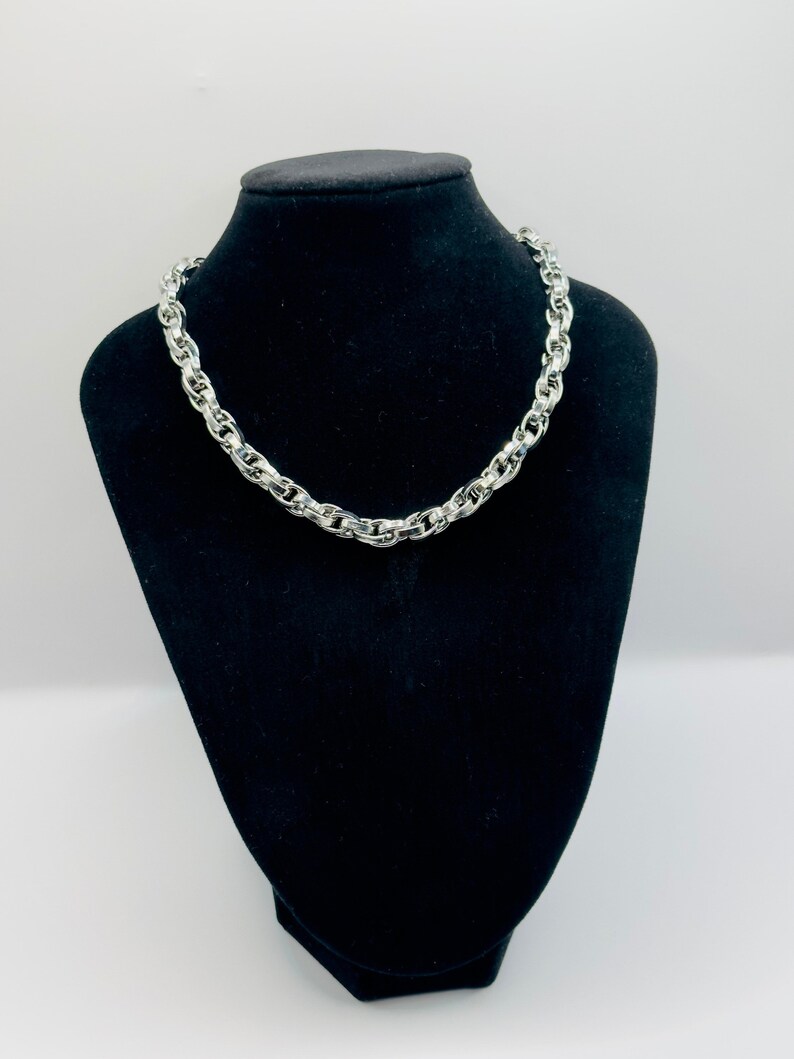 8mm Chunky Twist Rope Chain Link Necklace Stainless Steel Big Etsy