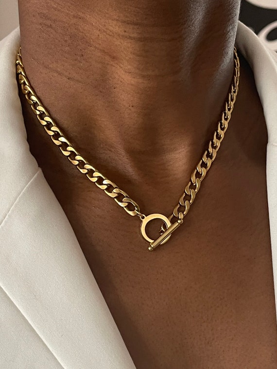 Weol Loop Chunky T Bar Necklace | Rosie Kent Jewellery