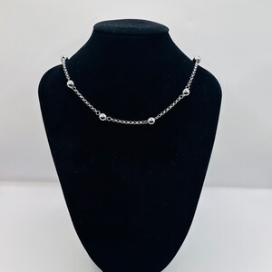 BENEIGE Bracciale Donna Placcato Oro 14k, Catena Paperclip Ovale Con Sfere, Regolabile 19,1+2,3 Cm, In Confezione Regalo