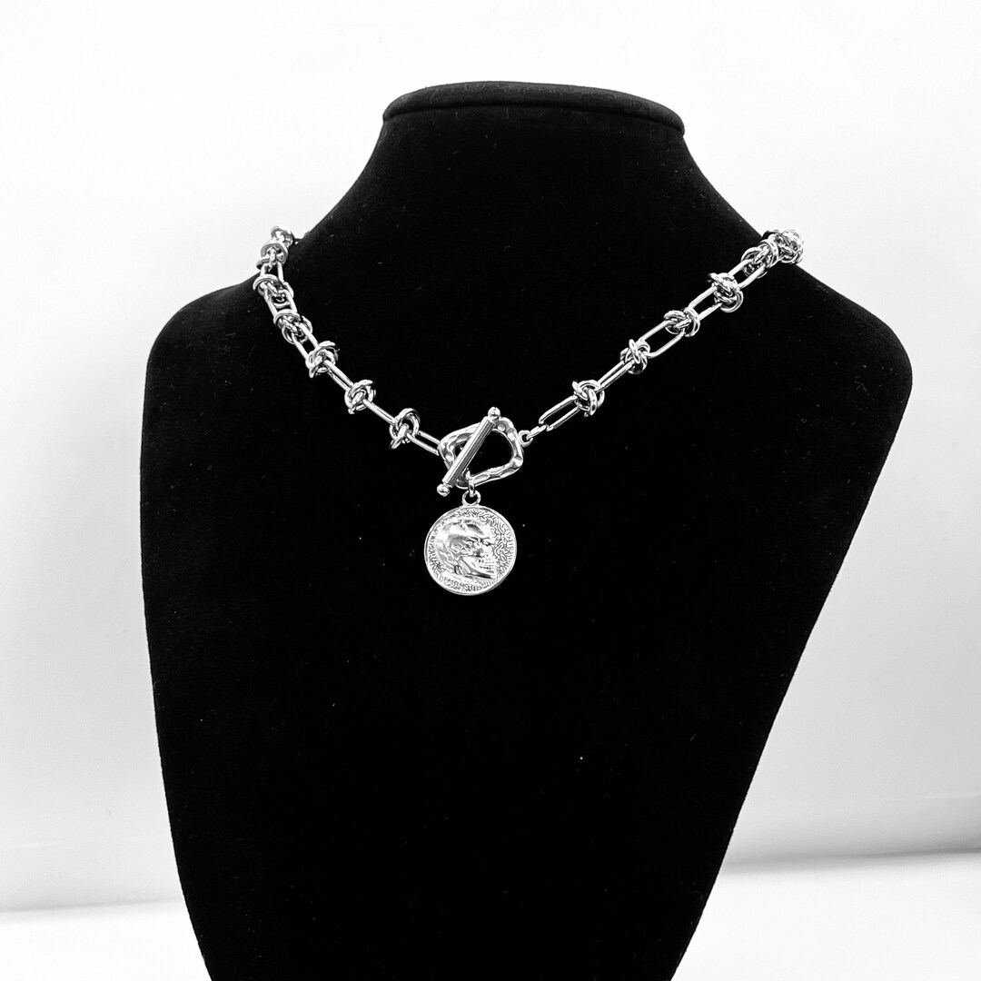 New Stylish Angel Wings Skull Choker Gothic Jewelry Set main image 1