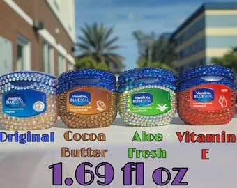 Rhinestone Bling Vaseline Jar 1.69 fl oz