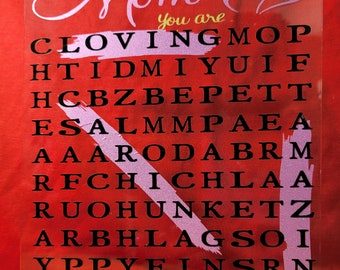 8"×10" Mothers Day Clear Acrylic Sign