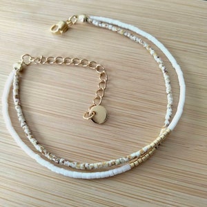 Fine Miyuki pearl anklet