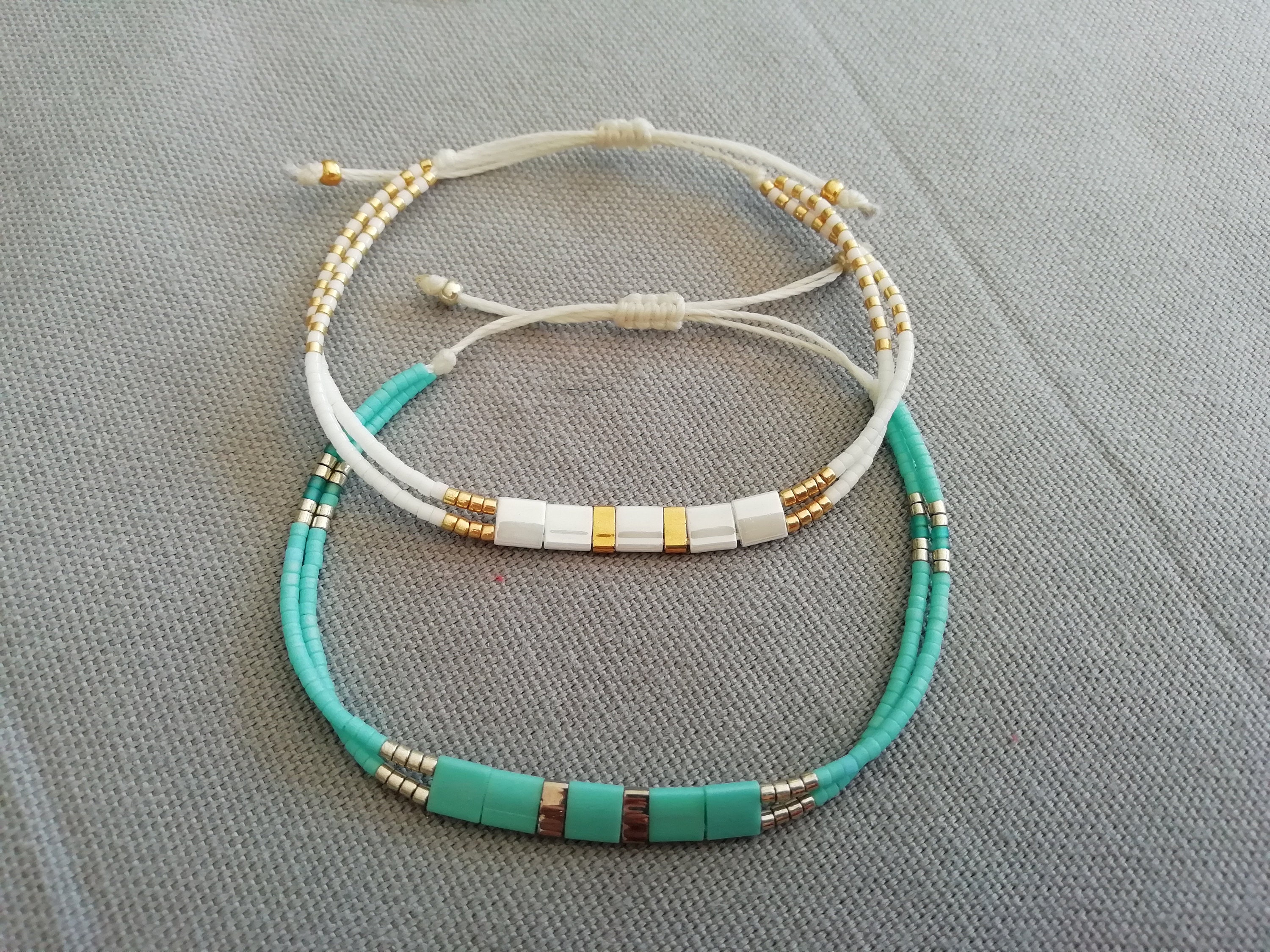 Bracelet beads miyuki Tila and delicas 11/0 Etsy