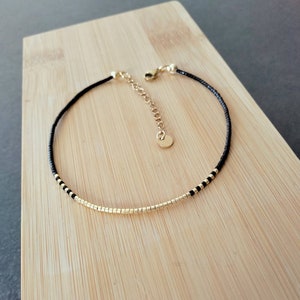 Minimalist Miyuki pearl anklet