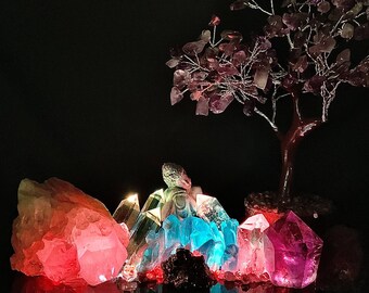 QUARTZ NIGHT LAMP, Peace Within, See pics and Video