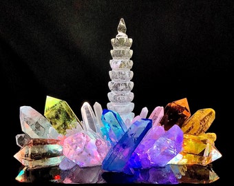 QUARTZ NIGHT LAMP, Temple Of Knowledge, See pics and video