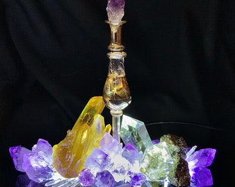 QUARTZ NIGHT LAMP, Queens Temple, See pics and Video