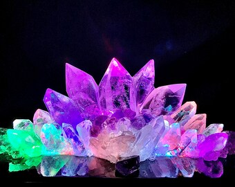 QUARTZ NIGHT LAMP, Goddess in Flow, See pics and video