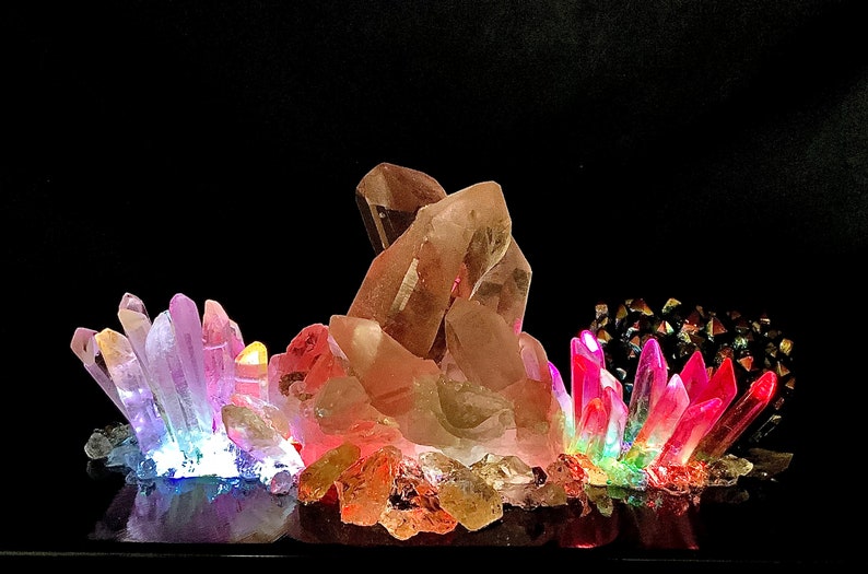 QUARTZ NIGHT LAMP, Self Love , See pics and video image 5