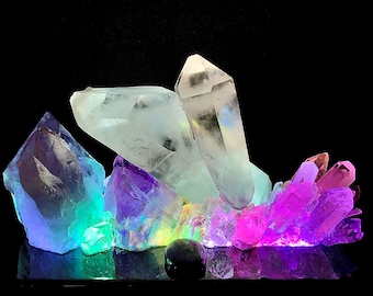 QUARTZ NIGHT LAMP, Beautiful Healing Support, See pics and video