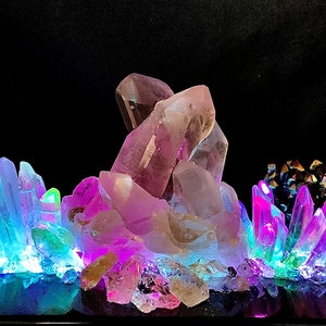 QUARTZ NIGHT LAMP, Self Love , See pics and video image 3