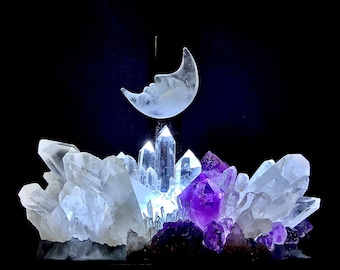 QUARTZ NIGHT LAMP, Moon Shine, See pictures and video