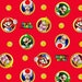 Mario Badges-Nintendo Material-Super Mario- 43/44" -100% Cotton- Fabric by the yard-Springs Creative