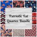10pcs Patriotic Fat Quarter Bundle USA Flags~ Patriotic Flag Material~100% Cotton