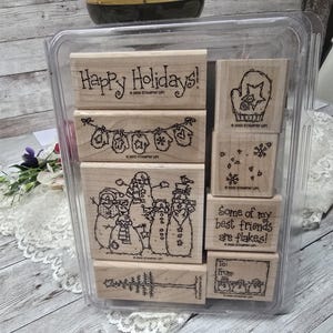 Stampin up Wood Mounted Rubber Stamp Set - Nautical Theme - Etsy