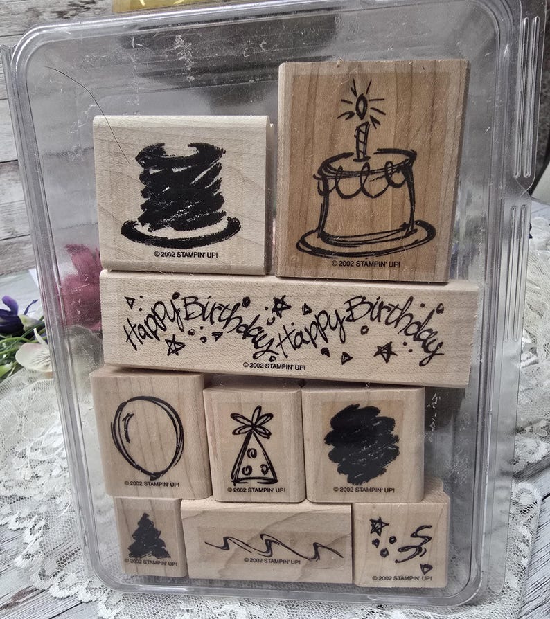 Stampin up Wood Mounted Rubber Stamp Set - Nautical Theme - Etsy
