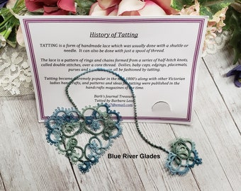 Vintage Tatted Heart Bookmark - Hearts Desire