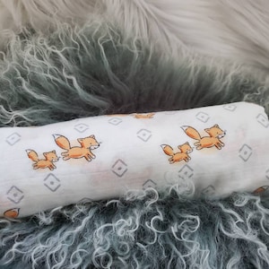 Woodland Baby Swaddle, Fox Receiving Blanket, Baby Fox Blanket, Woodland Nursery, Fox Nursery, Gender Neutral Baby, Baby Shower, Baby Gift