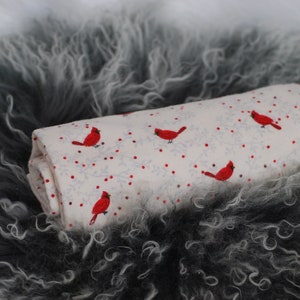 Cardinal Baby Receiving Blanket, Bird Swaddle, Cardinal Baby Gift, Woodland Nursery, Bird Nursery, Baby Shower Gift, Gender Neutral Gift