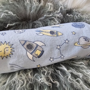 Outer Space Receiving Blanket, Spaceship Baby Blanket, Spaceship Boy Swaddle, Baby Space Shuttle, Outerspace Baby Nursery, Space Baby Gift