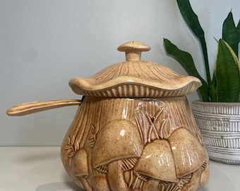 Vintage, Arnel, Merry Mushroom, Soup Taurine, Serving Dish