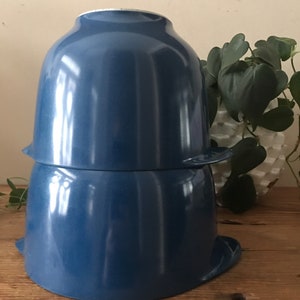 Vintage, 1970s, Rosti Mepal Service, Melamine 2L and 1.5L Nesting Bowls, Vintage Retro Kitchen