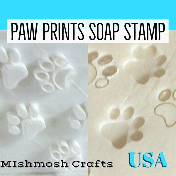 Paw Print Stamps Etsy