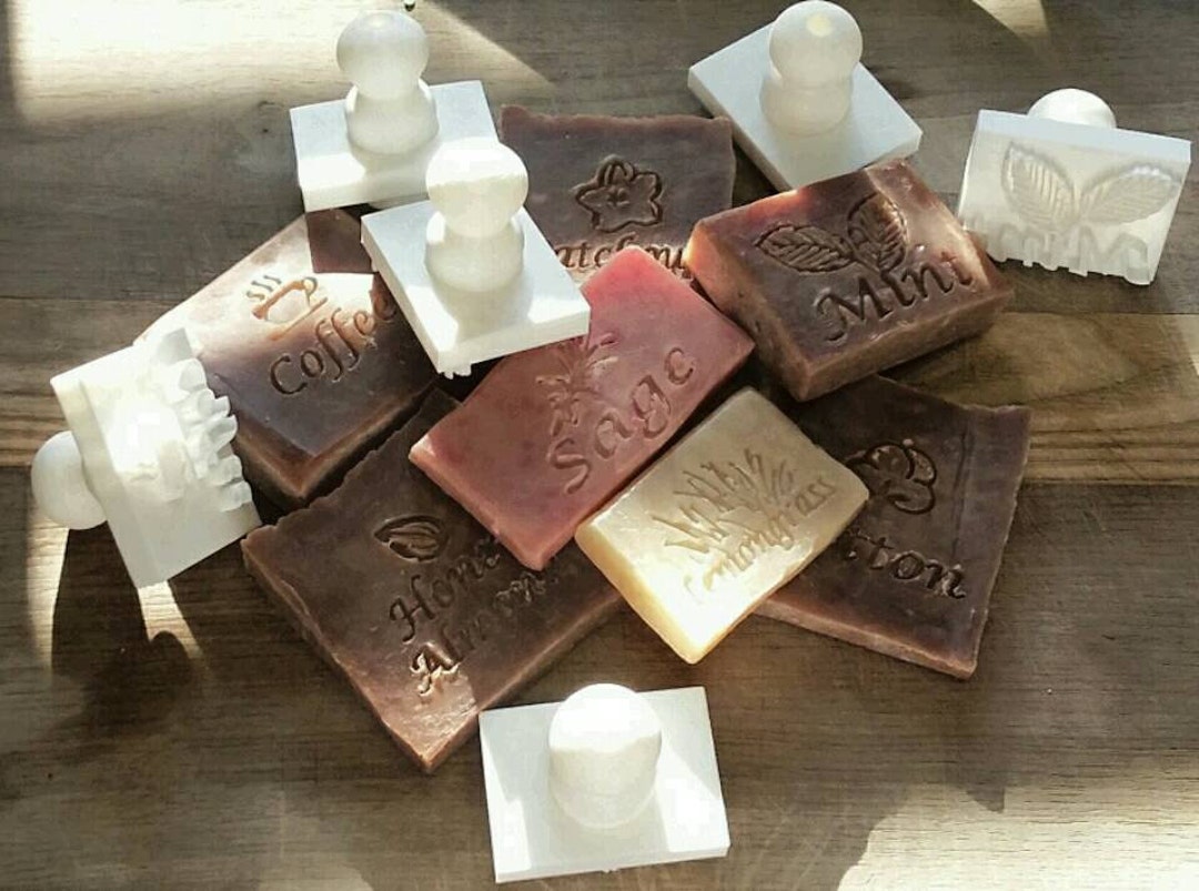 Custom SOAP Stamp With Your LOGO, Acrylic Stamp, Artisan Makers Mark,  Organic Bar Stamp, Cold Process Soap Stamp, Tools for Soap Maker 