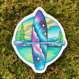 Galaxy Paddle Board sticker.